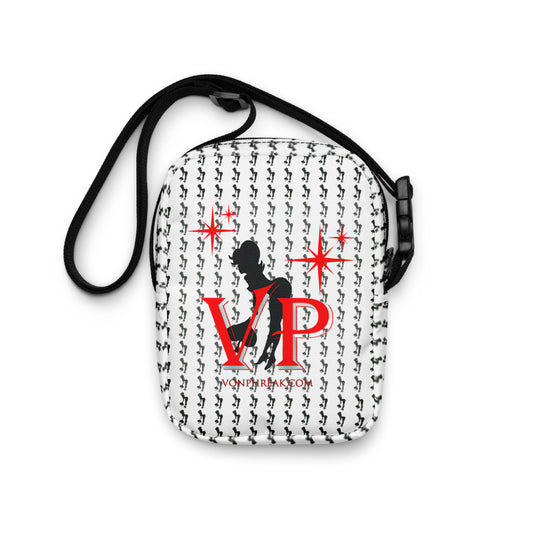 VP Red and White Spade Girls Utility crossbody bag